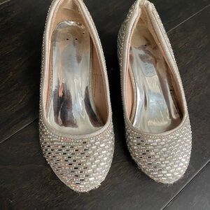 Elegant Rhinestone Embellished Girls  Bradley Mischka Shoes